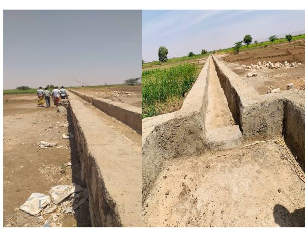 Canal for irrigation 300m in length